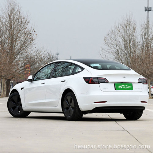 Vendite di alta qualità in veicoli elettrici puri di stocksecond in Cina Vendite di berline EV ad alta velocità EV di auto a sinistra di Tesla Modello 3
